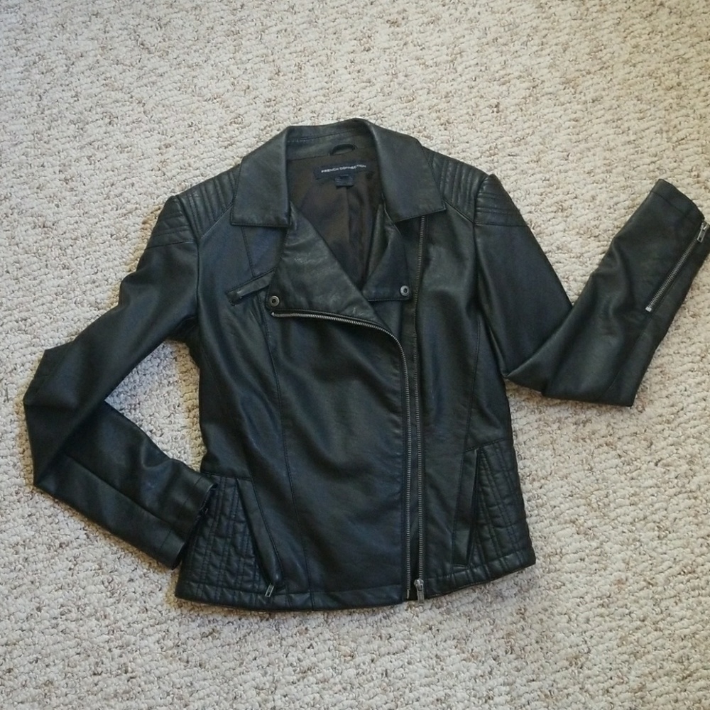 French Connection faux leather jacket